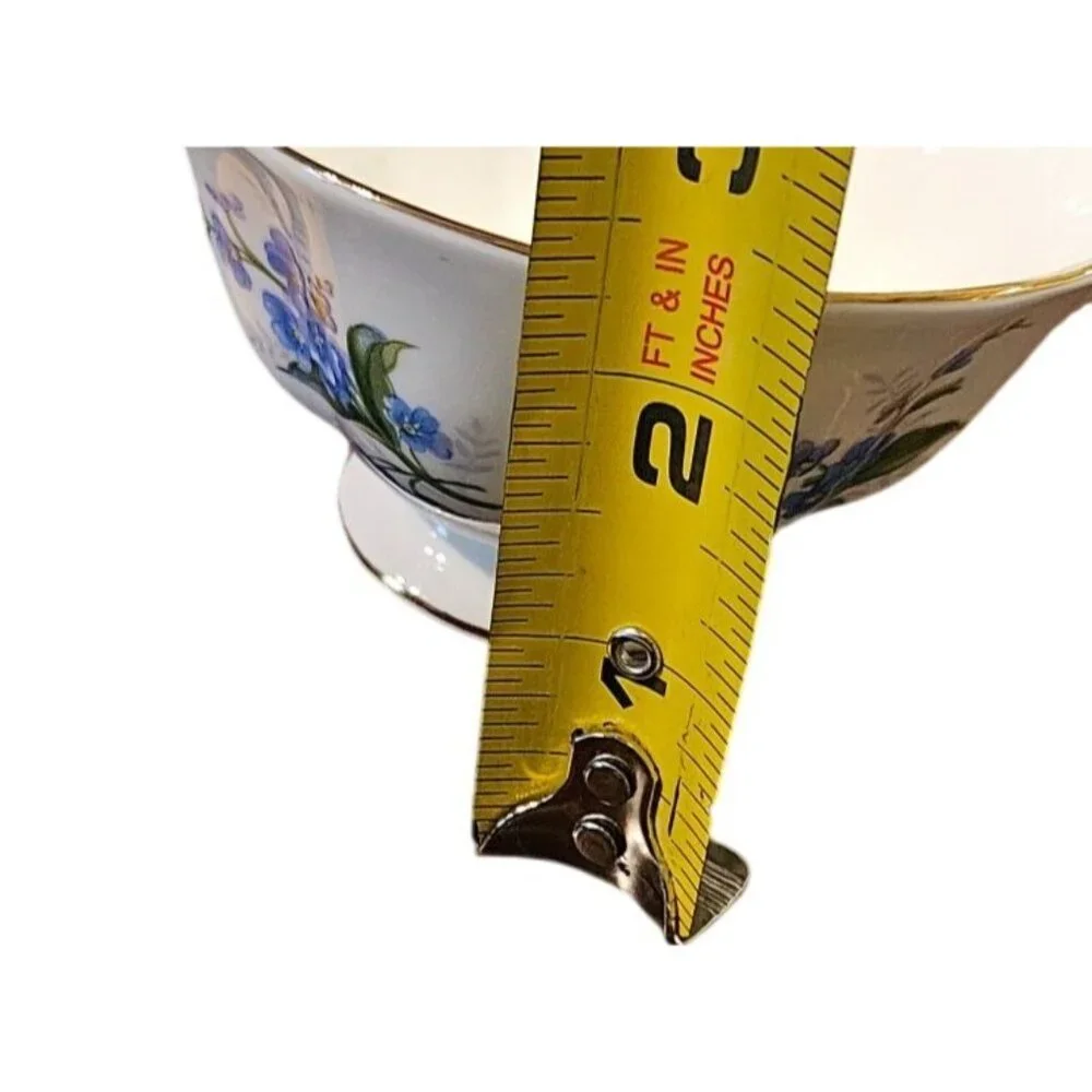 Teacup & Saucer Royal Albert Forget-Me-Not Bone China  Gold Trim‎ Floral Design